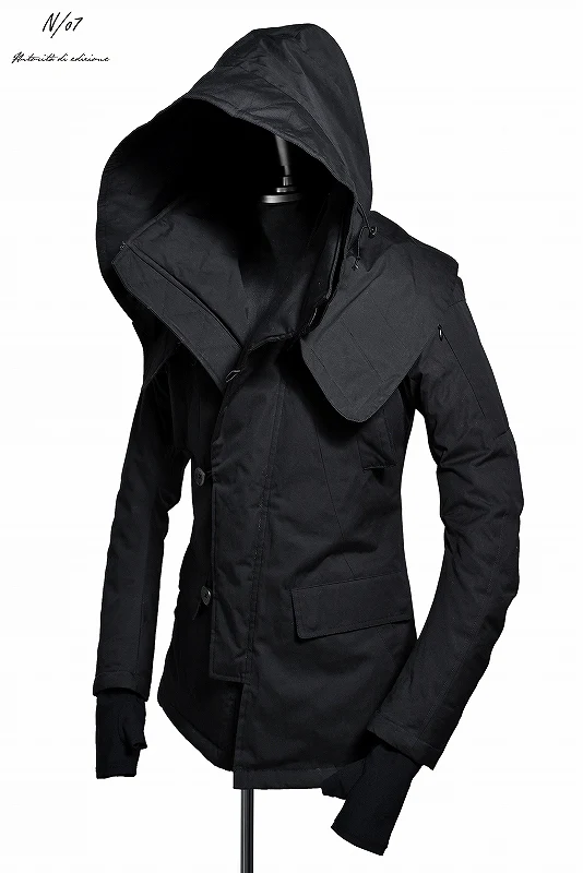 N/07 ARMY JACKET N-3B / SUPIMA WEATHER CLOTH * 3M™Thinsulate HI-LOFT (BLACK) - Image 9