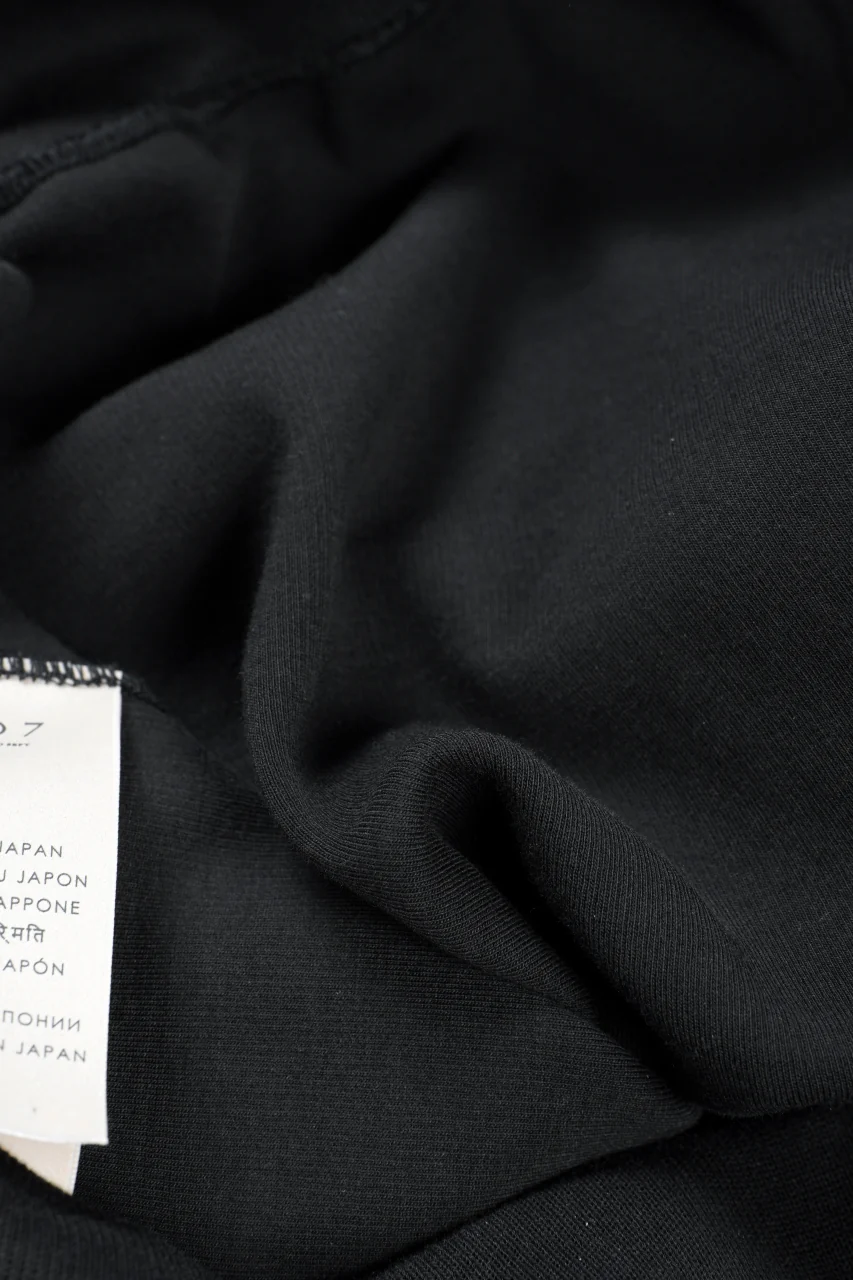 N/07 BASIC TOP / RIBBED CARDBOARD KNIT JERSEY (BLACK) - Image 10