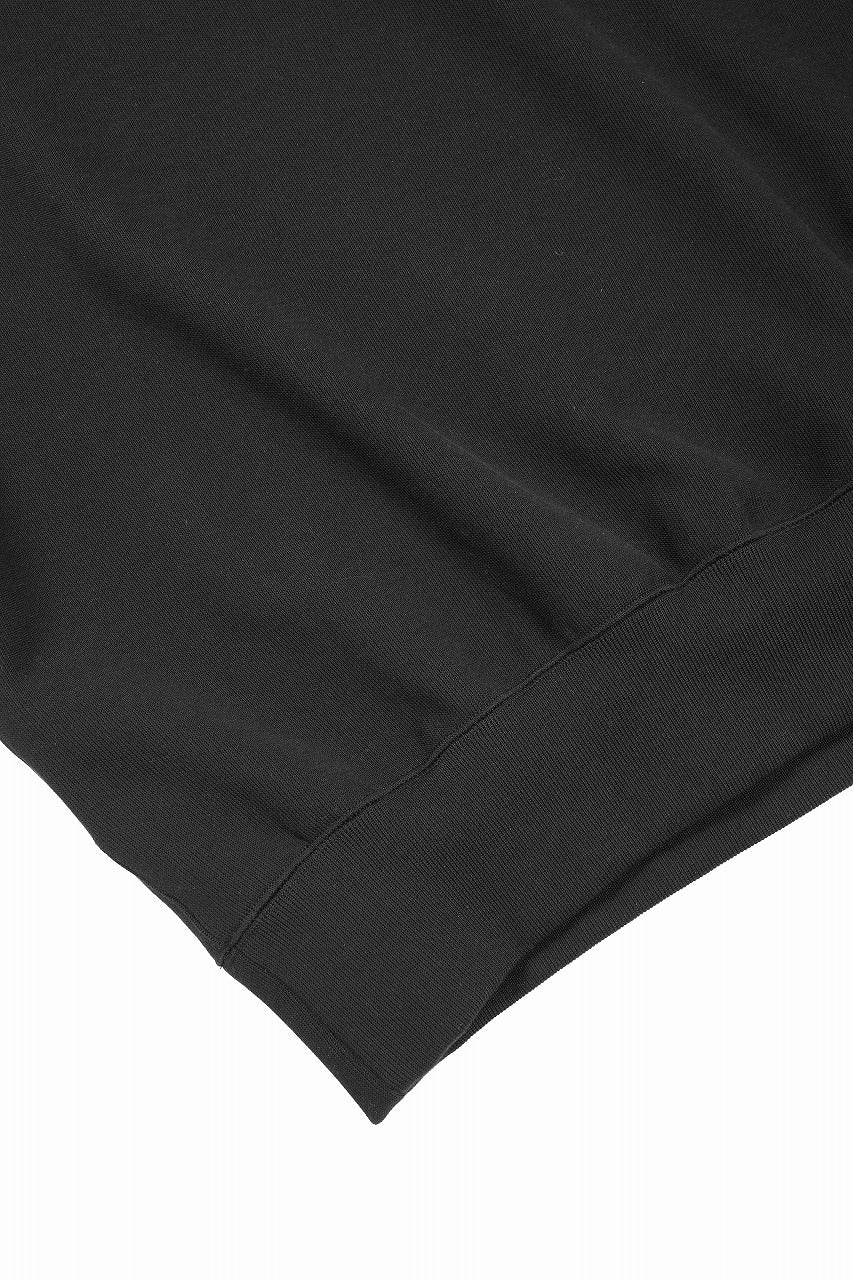 N/07 BASIC TOP / RIBBED CARDBOARD KNIT JERSEY (BLACK) - Image 5