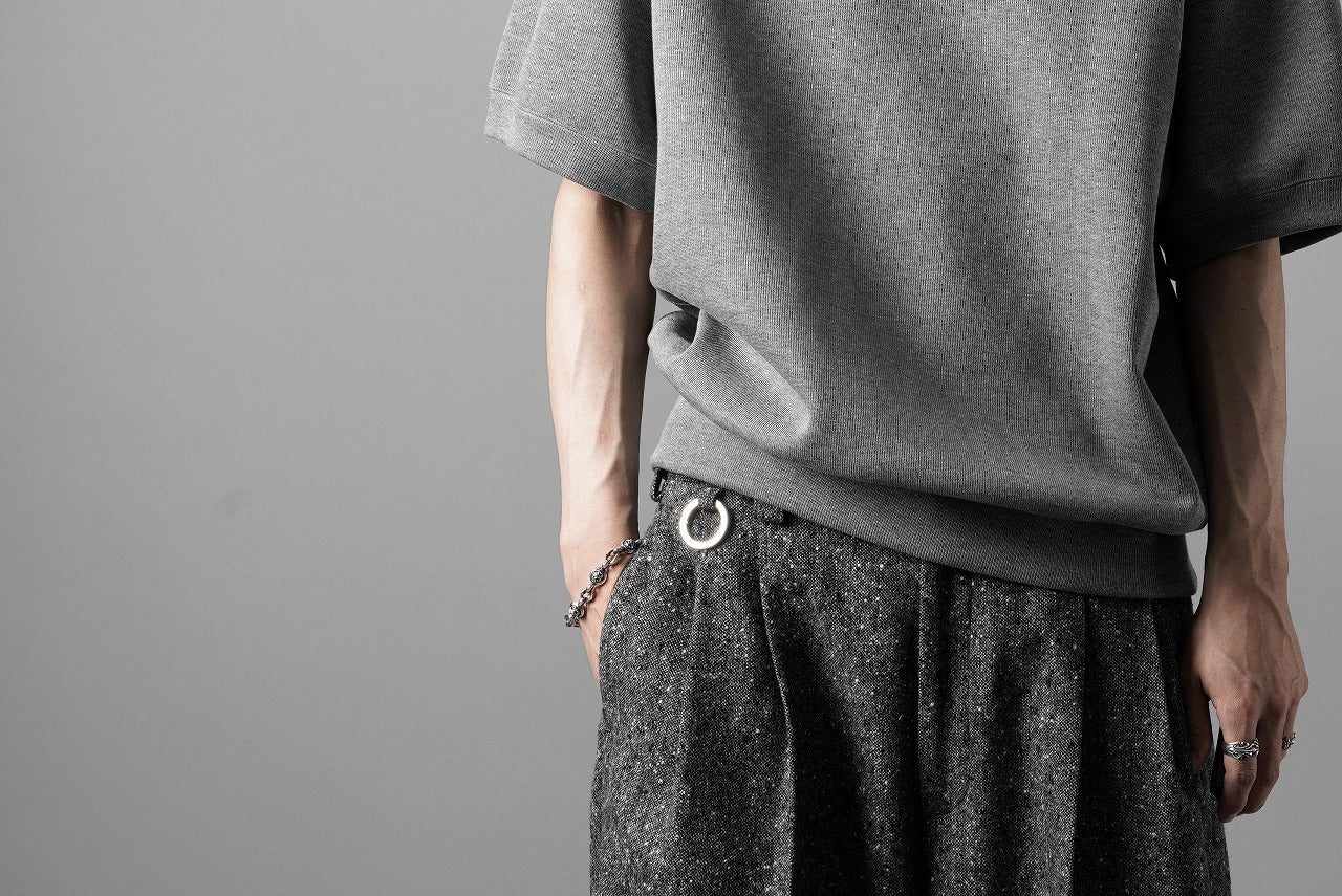 N/07 BASIC TOP / RIBBED CARDBOARD KNIT JERSEY (GREY) - Image 18