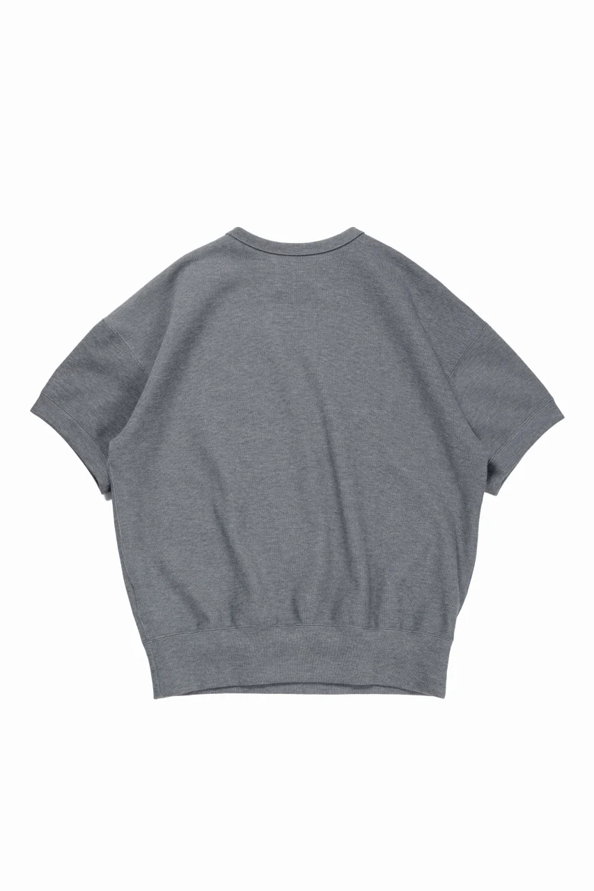 N/07 BASIC TOP / RIBBED CARDBOARD KNIT JERSEY (GREY) - Image 3