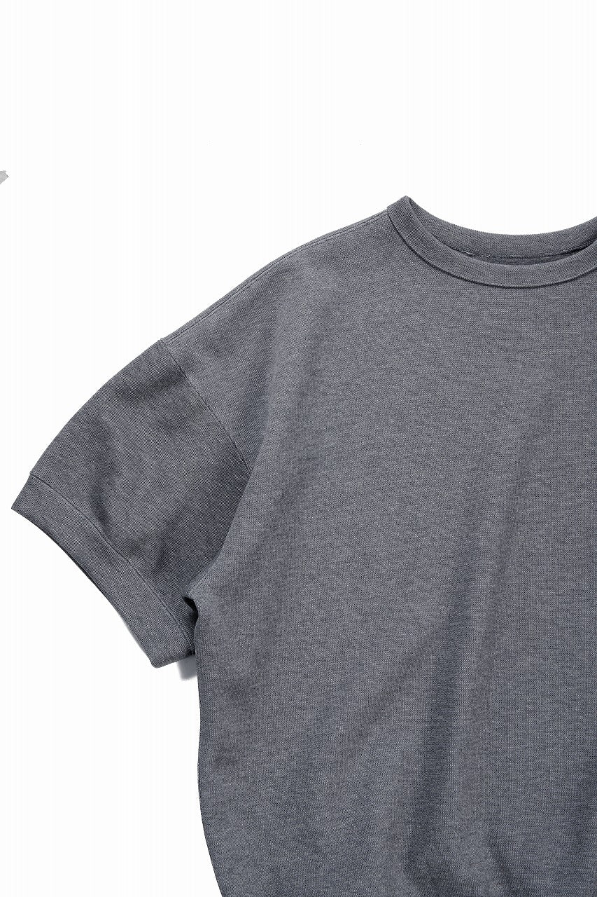 N/07 BASIC TOP / RIBBED CARDBOARD KNIT JERSEY (GREY) - Image 5