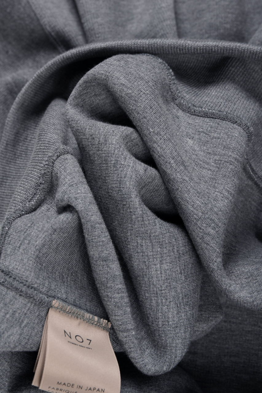 N/07 BASIC TOP / RIBBED CARDBOARD KNIT JERSEY (GREY) - Image 9