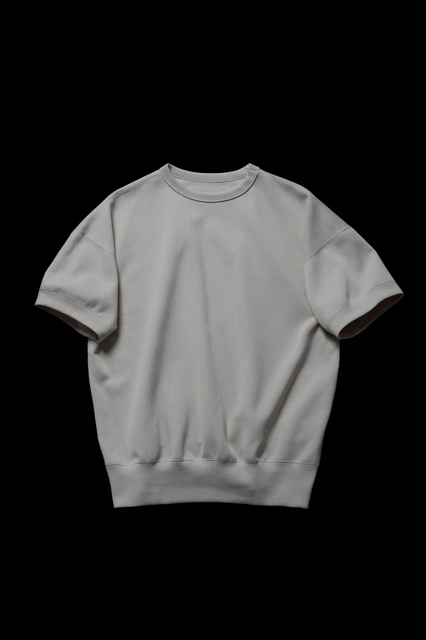 N/07 BASIC TOP / RIBBED CARDBOARD KNIT JERSEY (LIGHT BEIGE) - Image 12