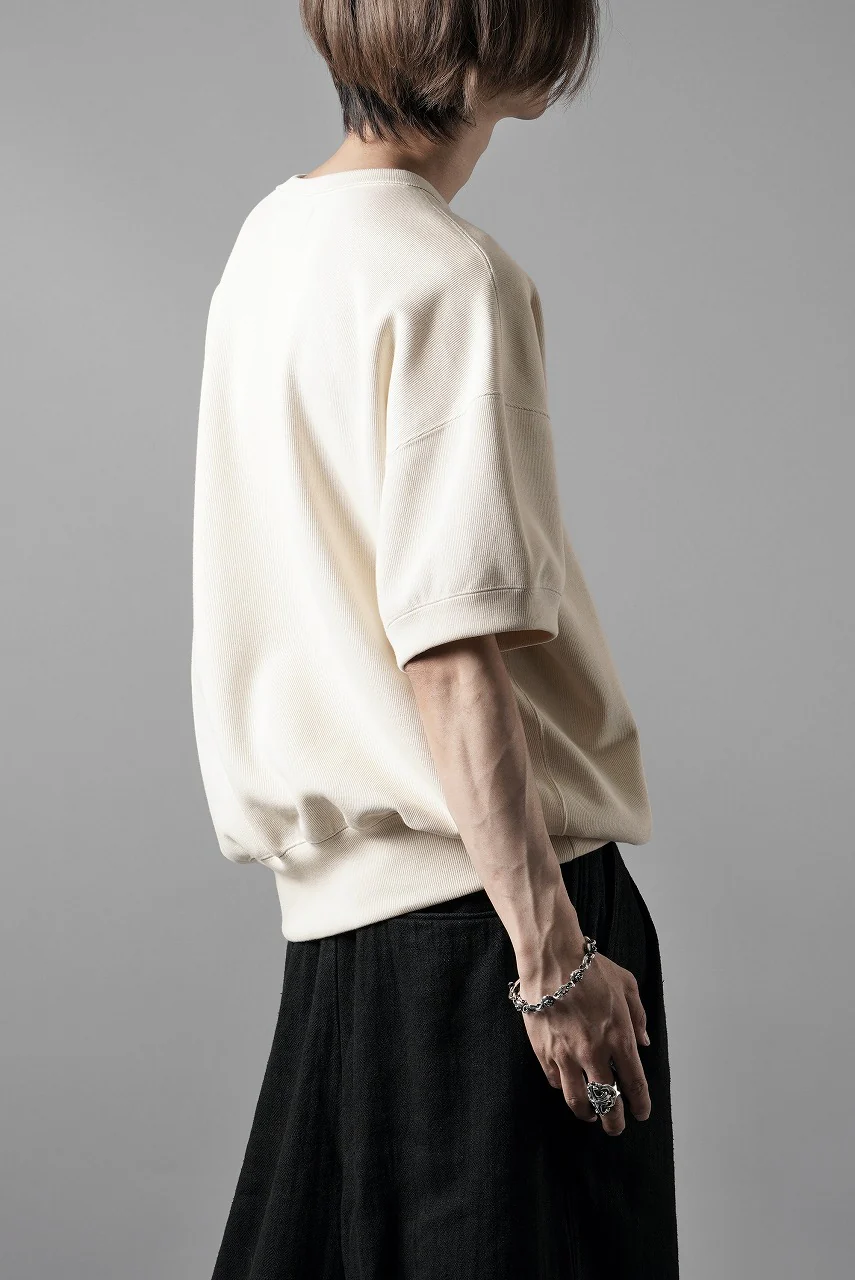 N/07 BASIC TOP / RIBBED CARDBOARD KNIT JERSEY (LIGHT BEIGE) - Image 16