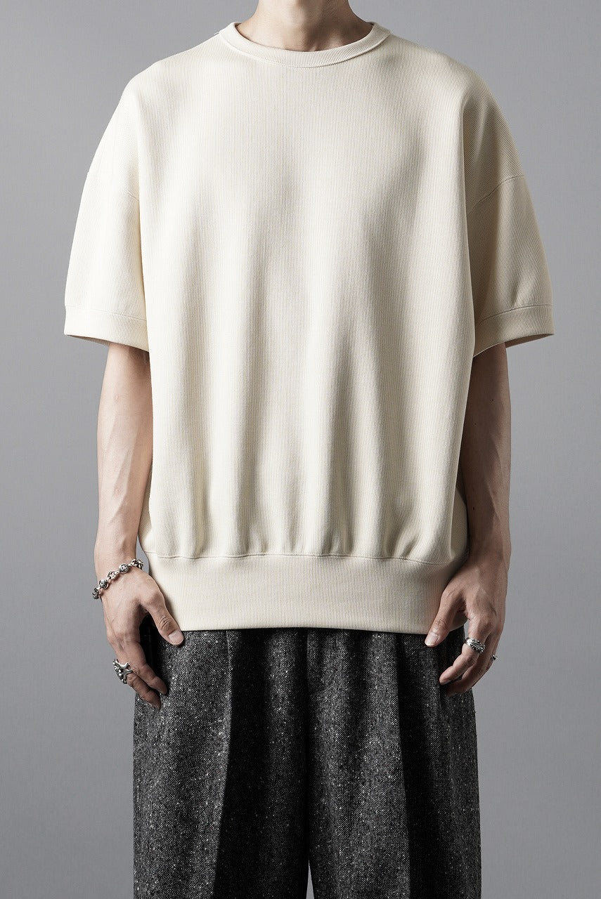 N/07 BASIC TOP / RIBBED CARDBOARD KNIT JERSEY (LIGHT BEIGE) - Image 19