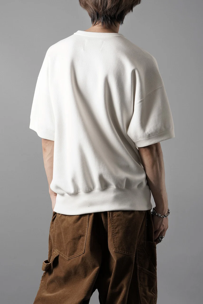 N/07 BASIC TOP / RIBBED CARDBOARD KNIT JERSEY (WHITE) - Image 14
