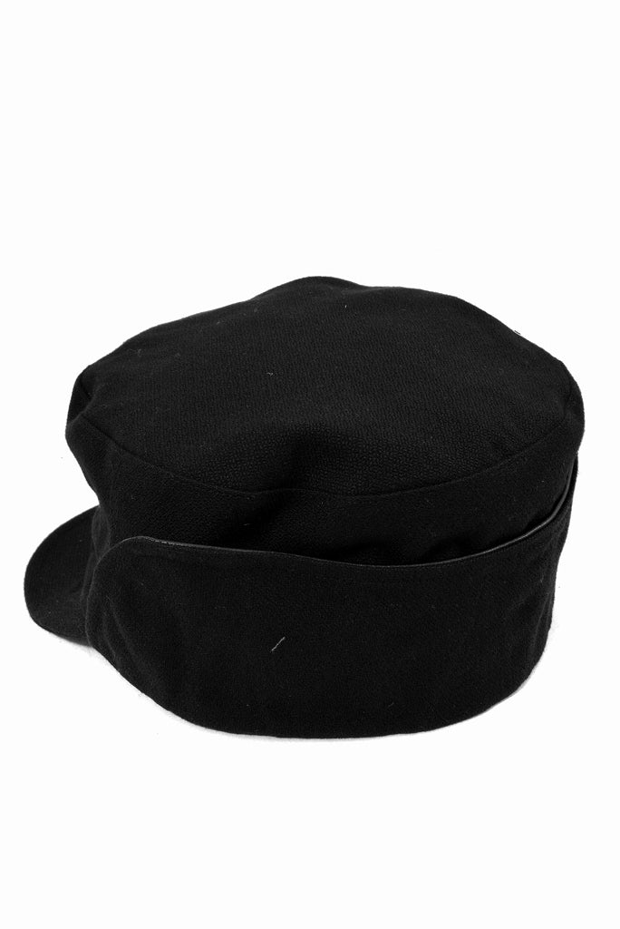 N/07 cap [cotton/wool doddy tweed | earmuff] (BLACK) - Image 3