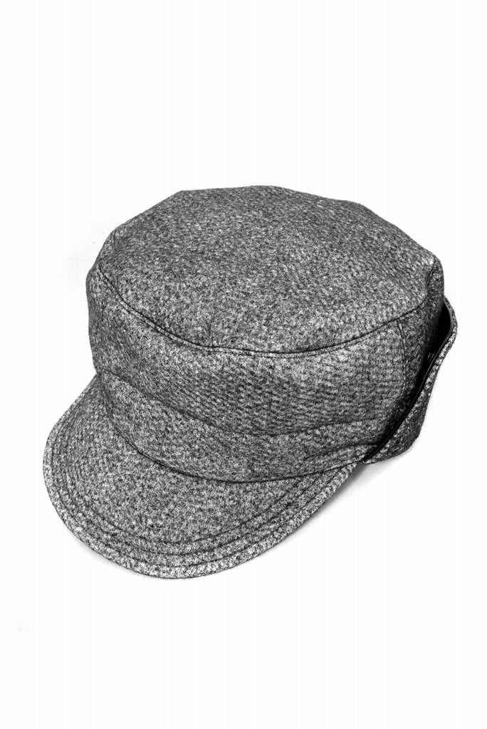 N/07 cap [three layer structure needlepunch | earmuff] (ASPHALT GREY) - Image 2
