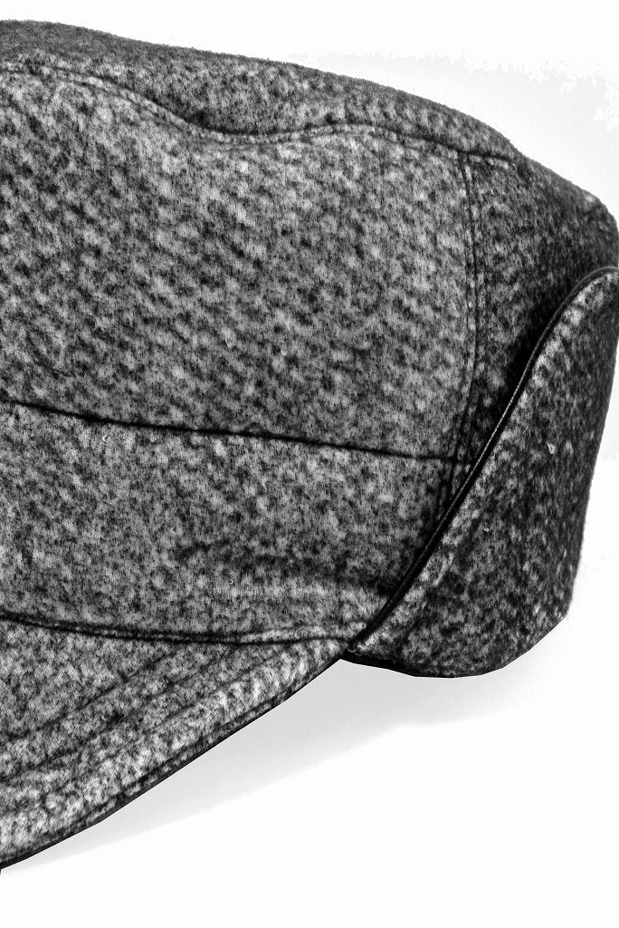 N/07 cap [three layer structure needlepunch | earmuff] (ASPHALT GREY) - Image 3