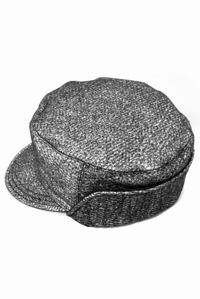 N/07 cap [three layer structure needlepunch | earmuff] (ASPHALT GREY) - Image 4
