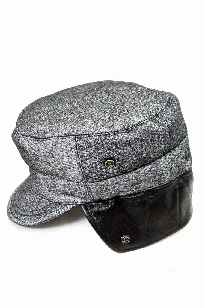 N/07 cap [three layer structure needlepunch | earmuff] (ASPHALT GREY) - Image 6