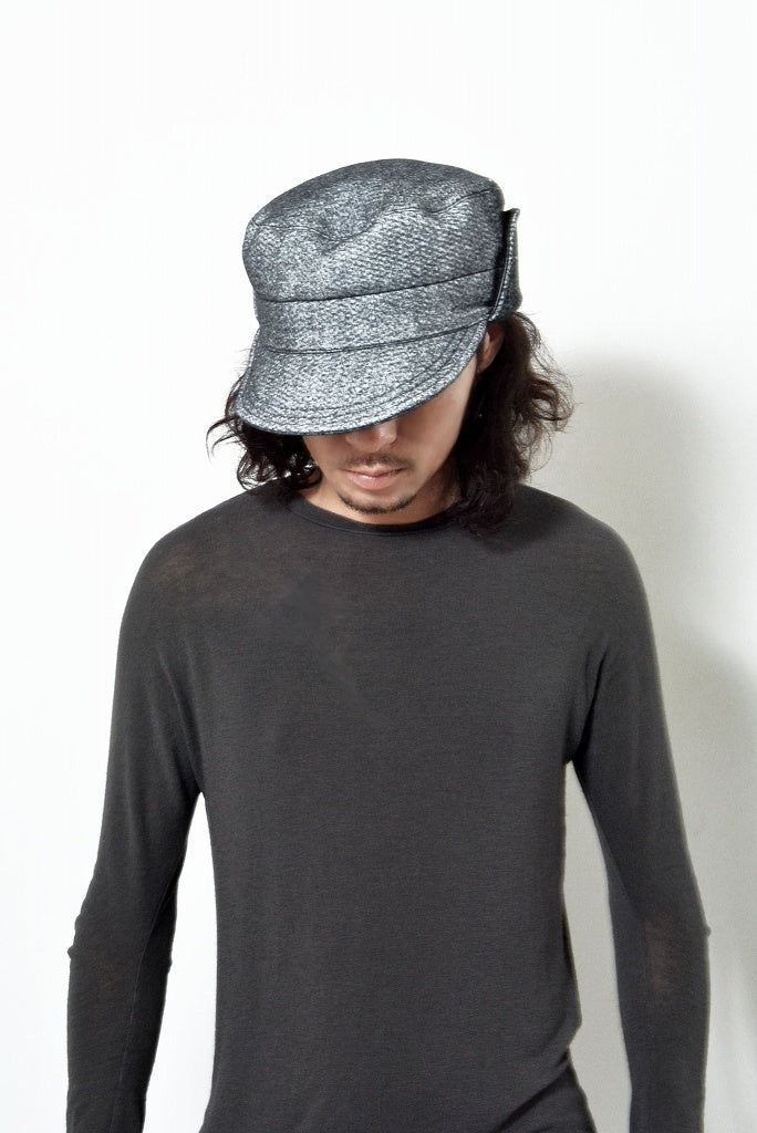 N/07 cap [three layer structure needlepunch | earmuff] (ASPHALT GREY) - Image 8