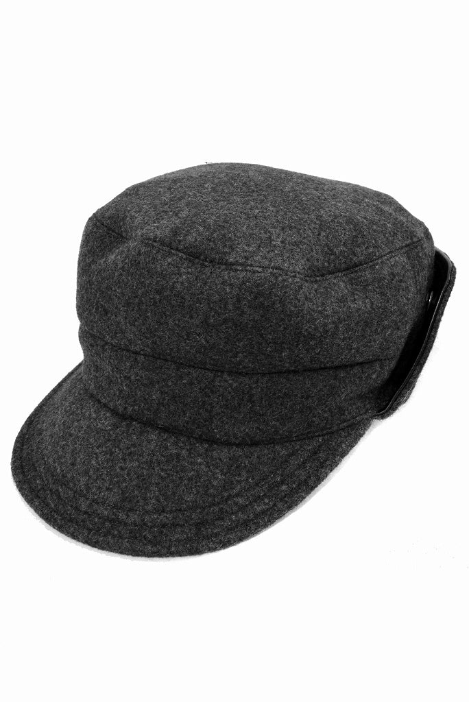 N/07 cap [three layer structure needlepunch | earmuff] (BLACK) - Image 6