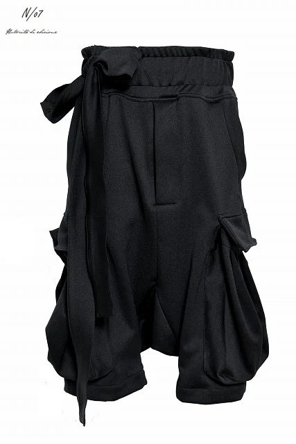 N/07 Cargo tornadopocket winter sarouel shorts (BALCK)