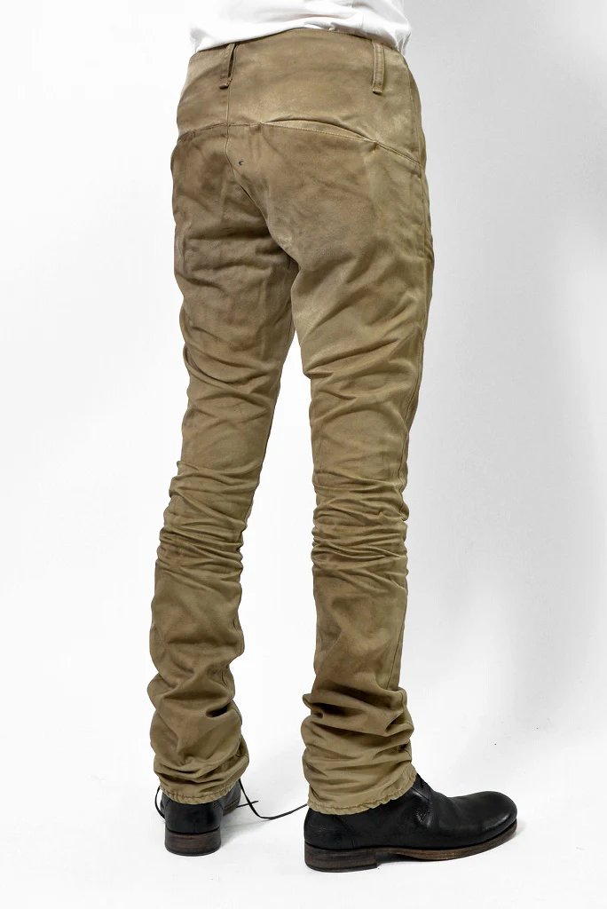 N/07 chinocloth pant 3dimention / oiled craft (OILED BEIGE) - Image 8