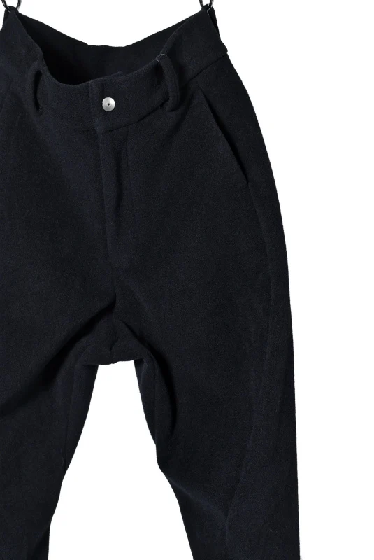 N/07 CURVE JODHPUR PANT / CASHMERE KNIT MELTON (BLACK) - Image 5