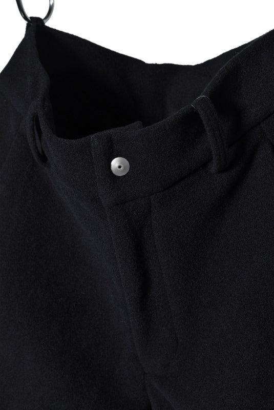 N/07 CURVE JODHPUR PANT / CASHMERE KNIT MELTON (BLACK) - Image 9