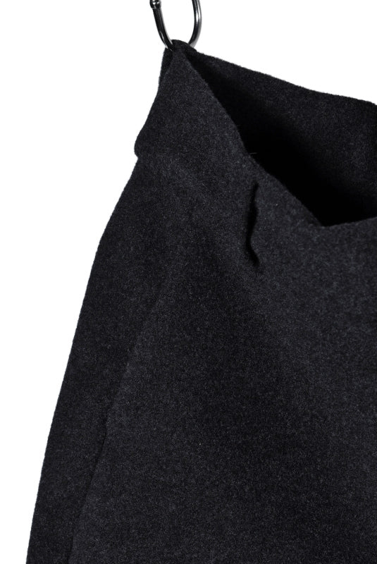 N/07 CURVE JODHPUR PANT / CASHMERE KNIT MELTON (CHARCOAL) - Image 8