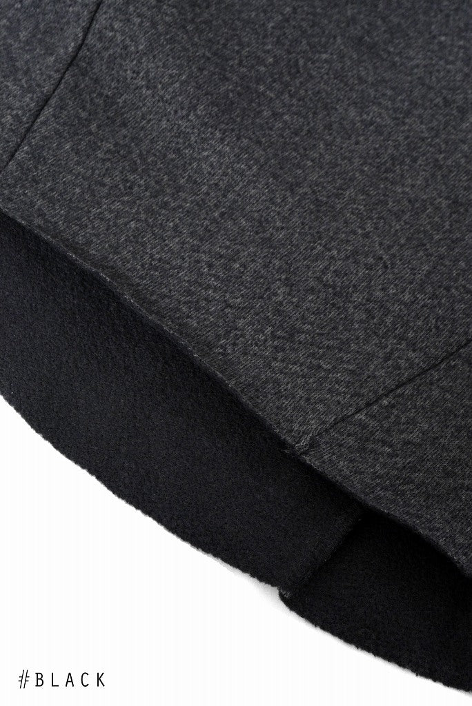 N/07 curved seam l/s "arte" [cotton fleecy knitting needle punch] (BLACK) - Image 6