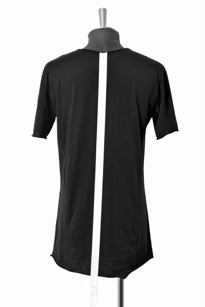 N/07 curved seam Tee 76/2 giza premium jersey (BLACK) - Image 2
