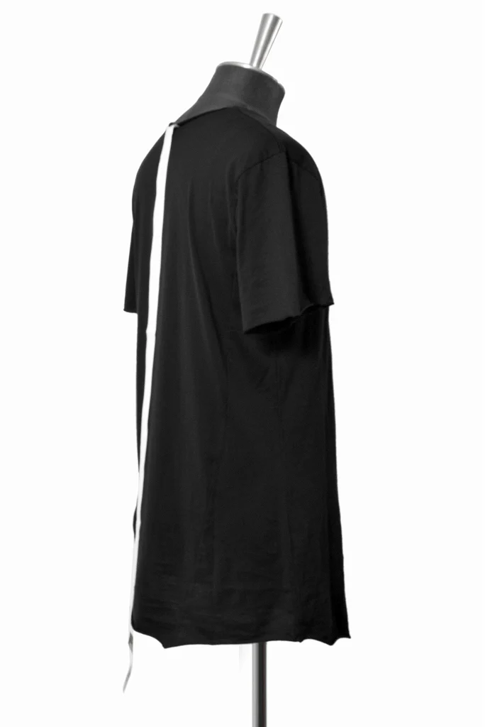 N/07 curved seam Tee 76/2 giza premium jersey (BLACK) - Image 4