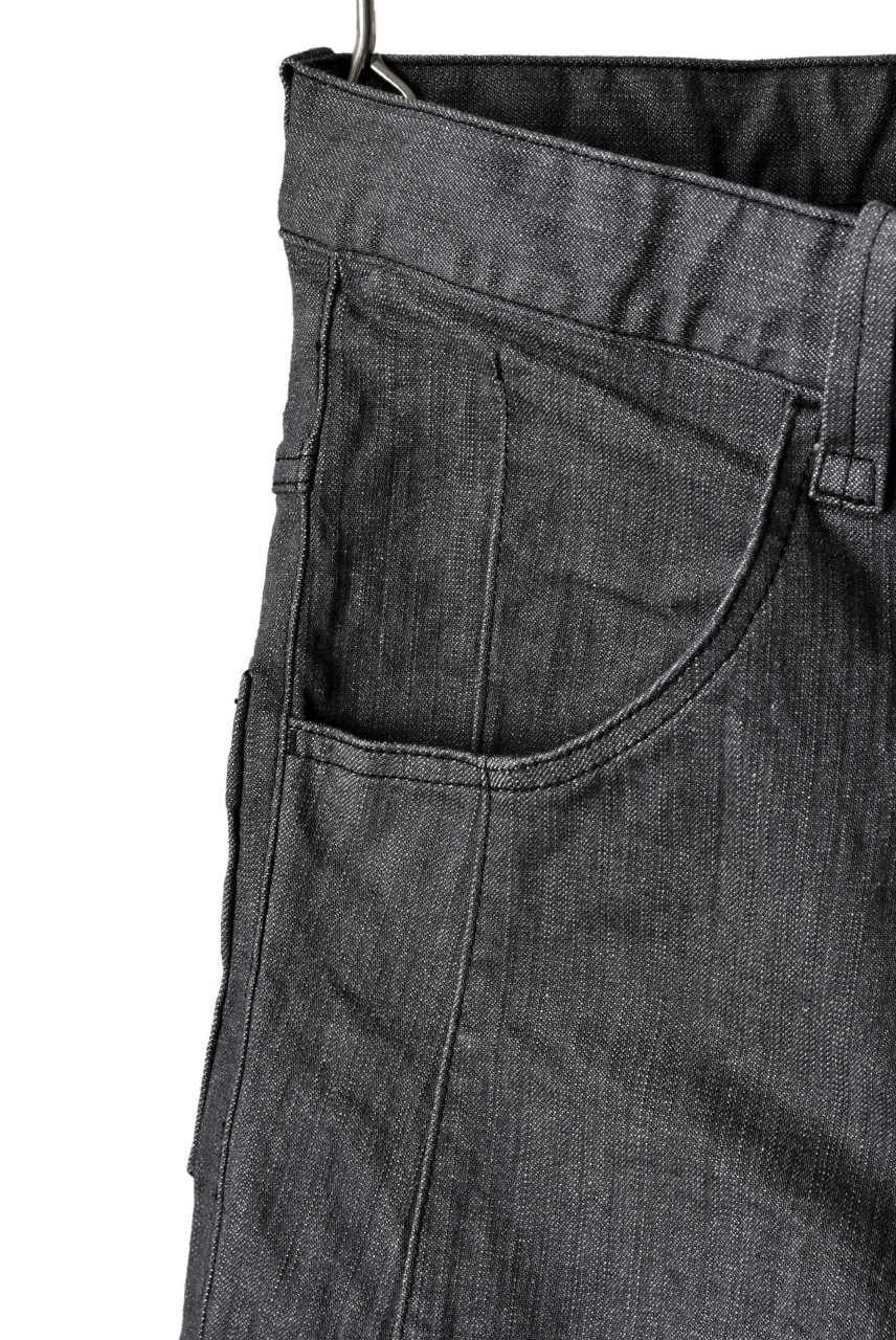 N/07 Darts-Structure Skinny Pants #THIN / Elastic DENIM (D.GREY) - Image 11