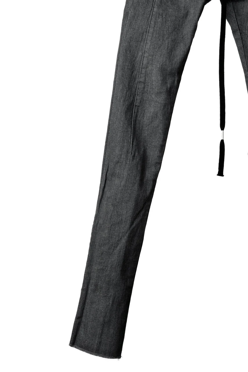 N/07 Darts-Structure Skinny Pants #THIN / Elastic DENIM (D.GREY) - Image 13