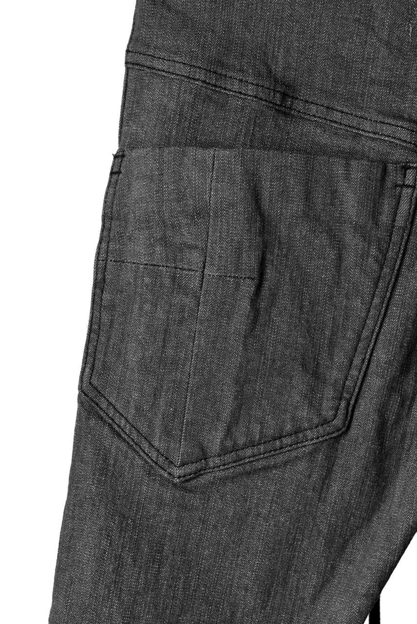 N/07 Darts-Structure Skinny Pants #THIN / Elastic DENIM (D.GREY) - Image 15