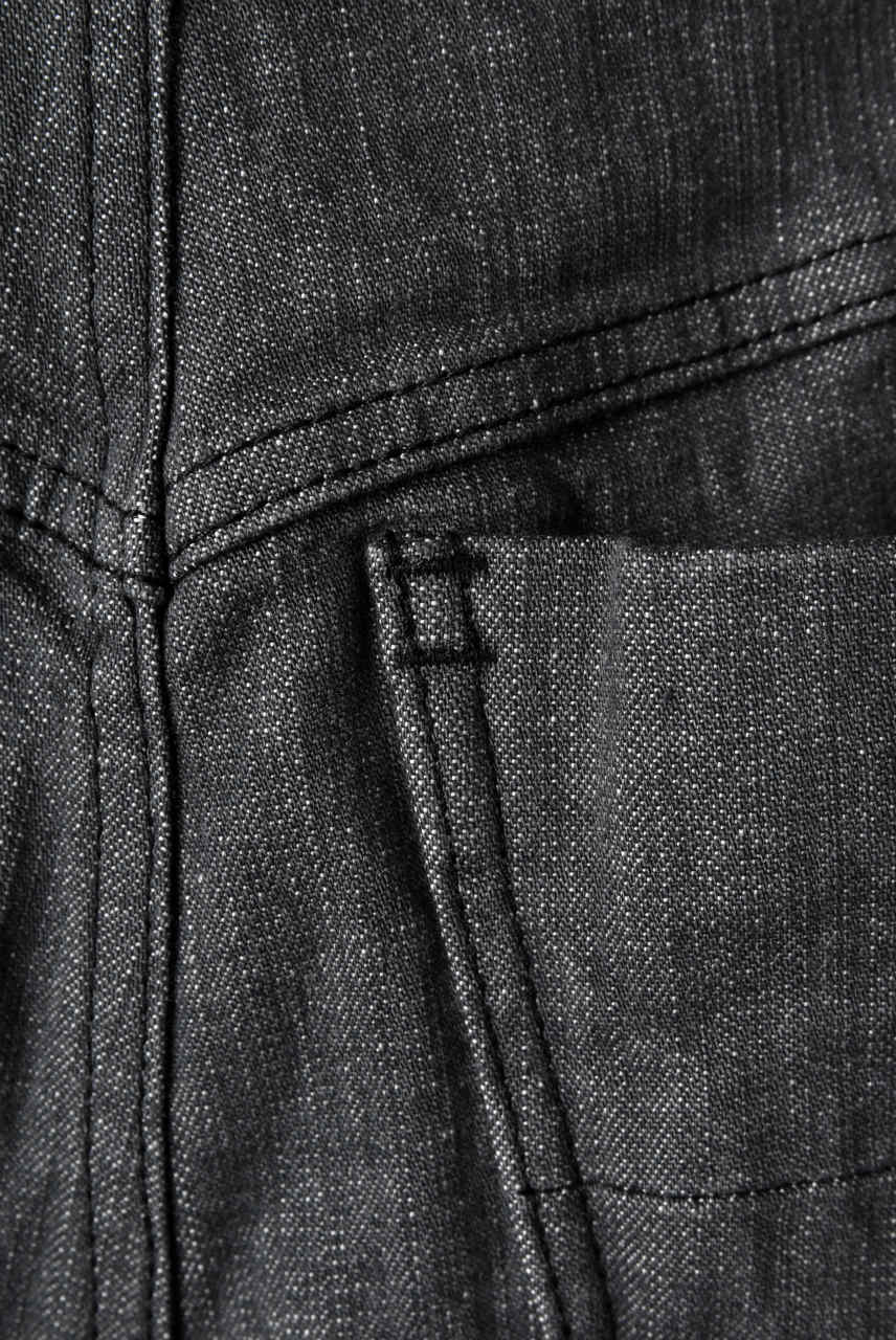 N/07 Darts-Structure Skinny Pants #THIN / Elastic DENIM (D.GREY) - Image 16