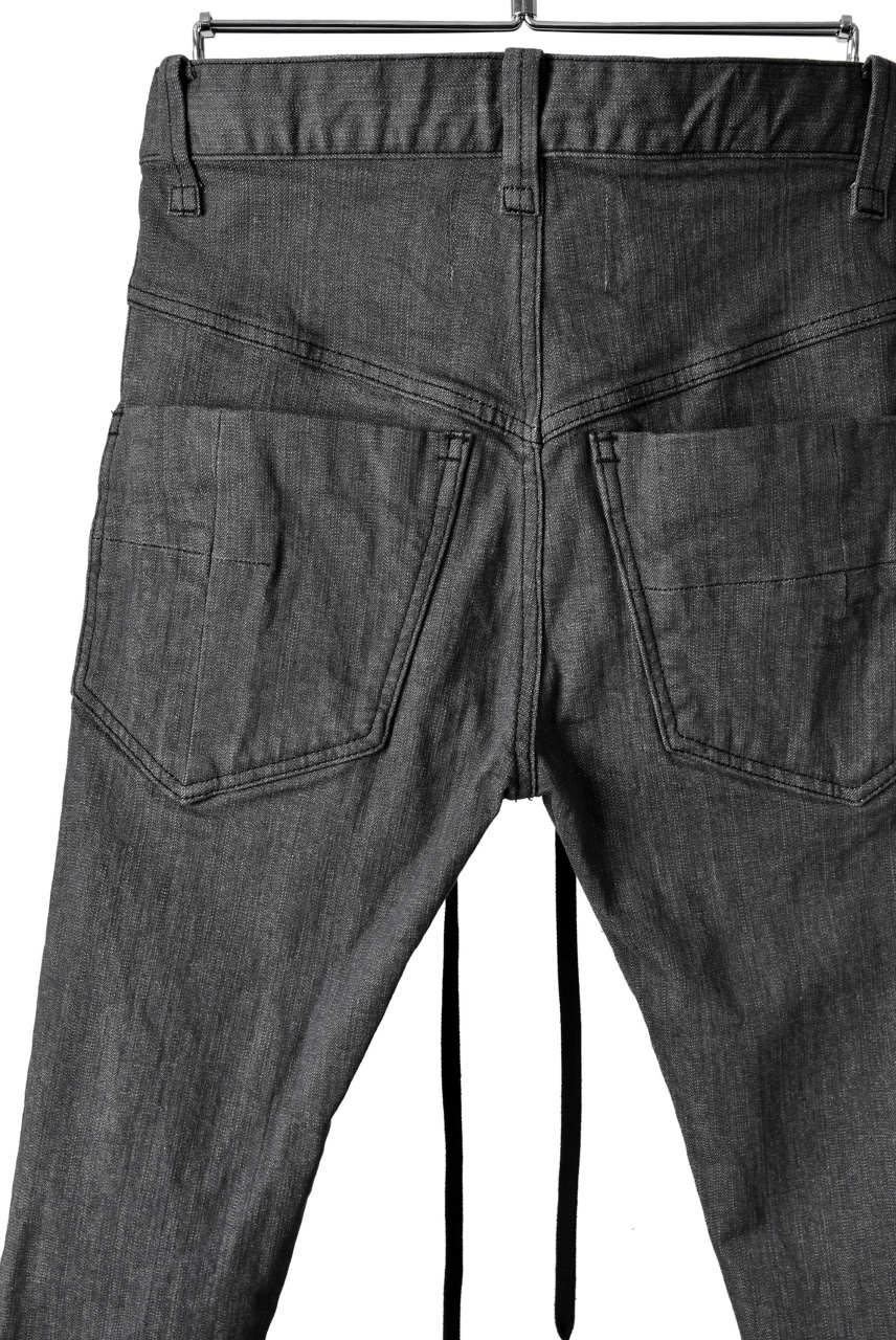 N/07 Darts-Structure Skinny Pants #THIN / Elastic DENIM (D.GREY) - Image 17