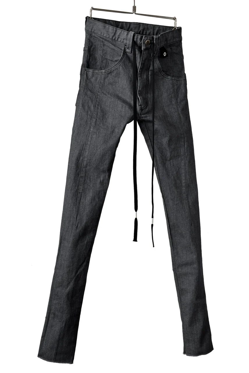 N/07 Darts-Structure Skinny Pants #THIN / Elastic DENIM (D.GREY) - Image 2