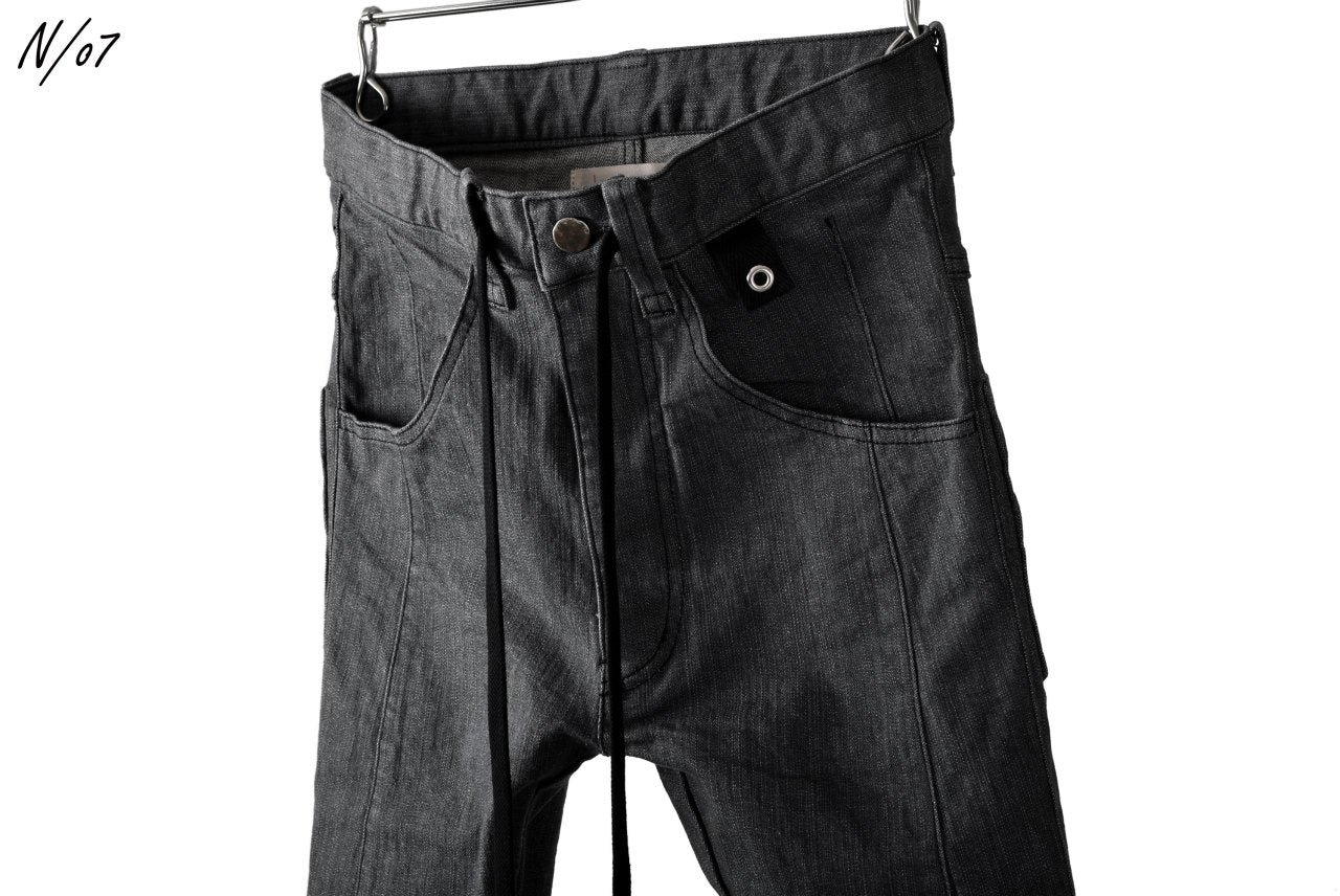 N/07 Darts-Structure Skinny Pants #THIN / Elastic DENIM (D.GREY) - Image 20