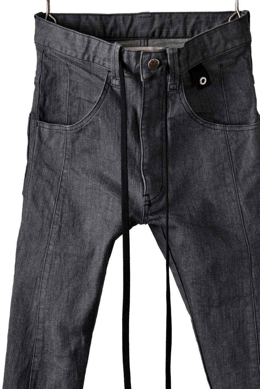 N/07 Darts-Structure Skinny Pants #THIN / Elastic DENIM (D.GREY) - Image 5
