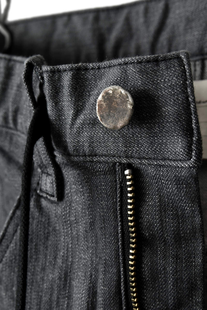 N/07 Darts-Structure Skinny Pants #THIN / Elastic DENIM (D.GREY) - Image 7
