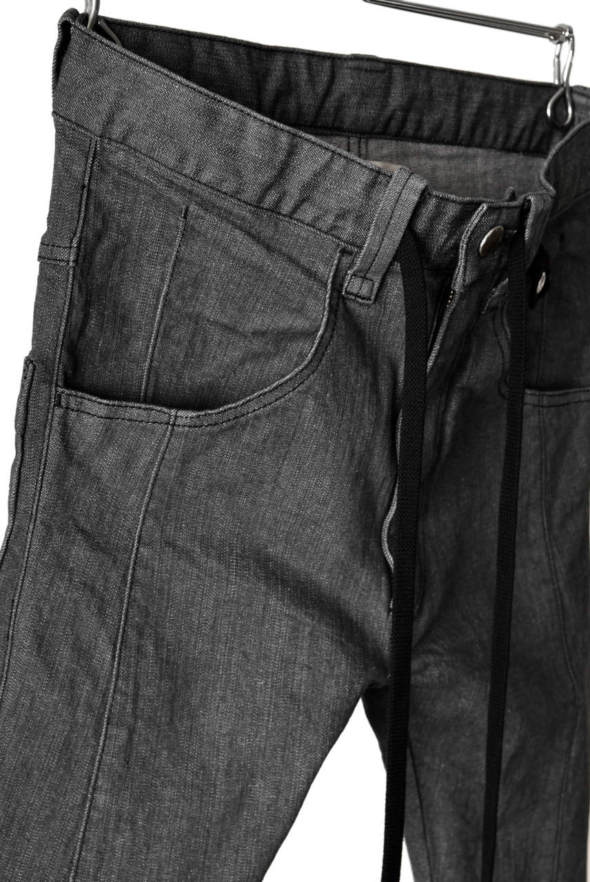 N/07 Darts-Structure Skinny Pants #THIN / Elastic DENIM (D.GREY) - Image 9