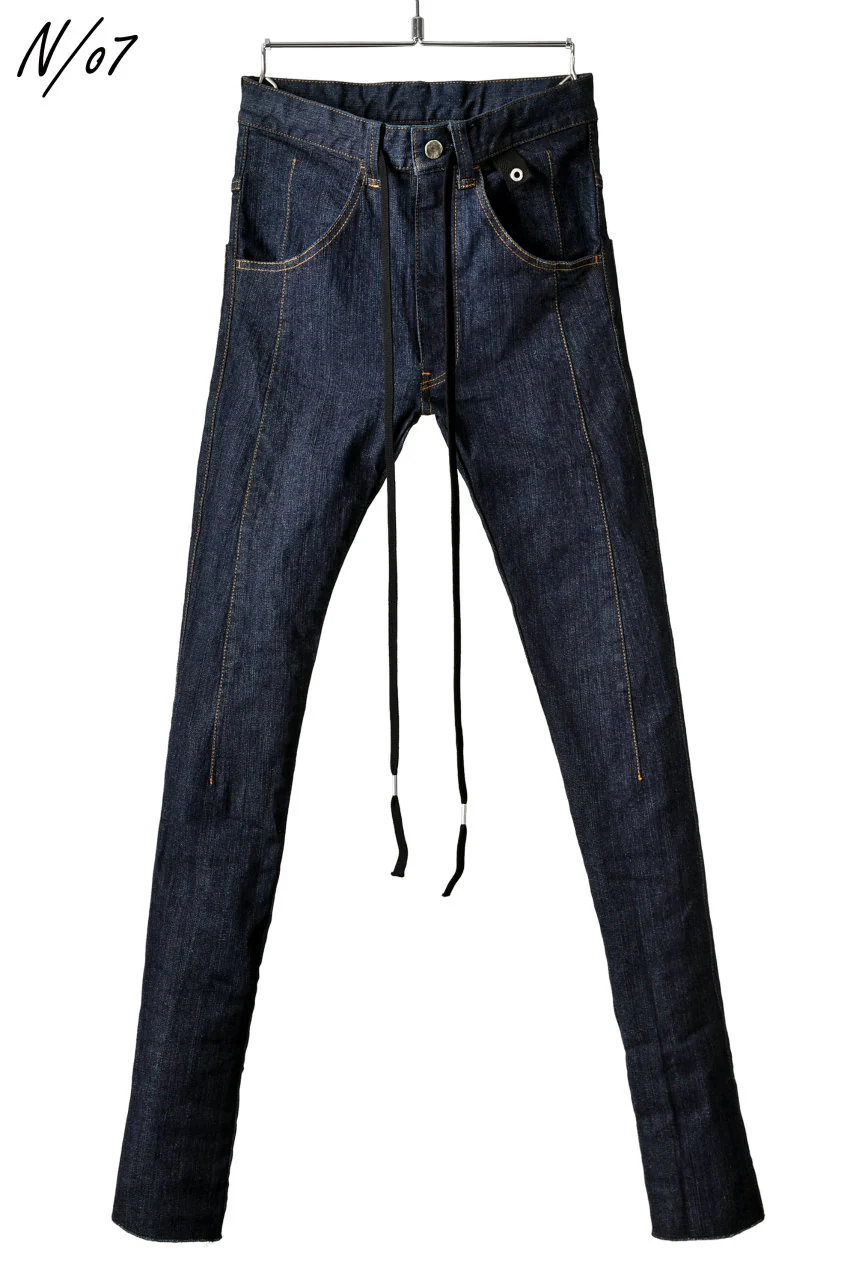 N/07 Darts-Structure Skinny Pants #THIN / Elastic DENIM (INDIGO)