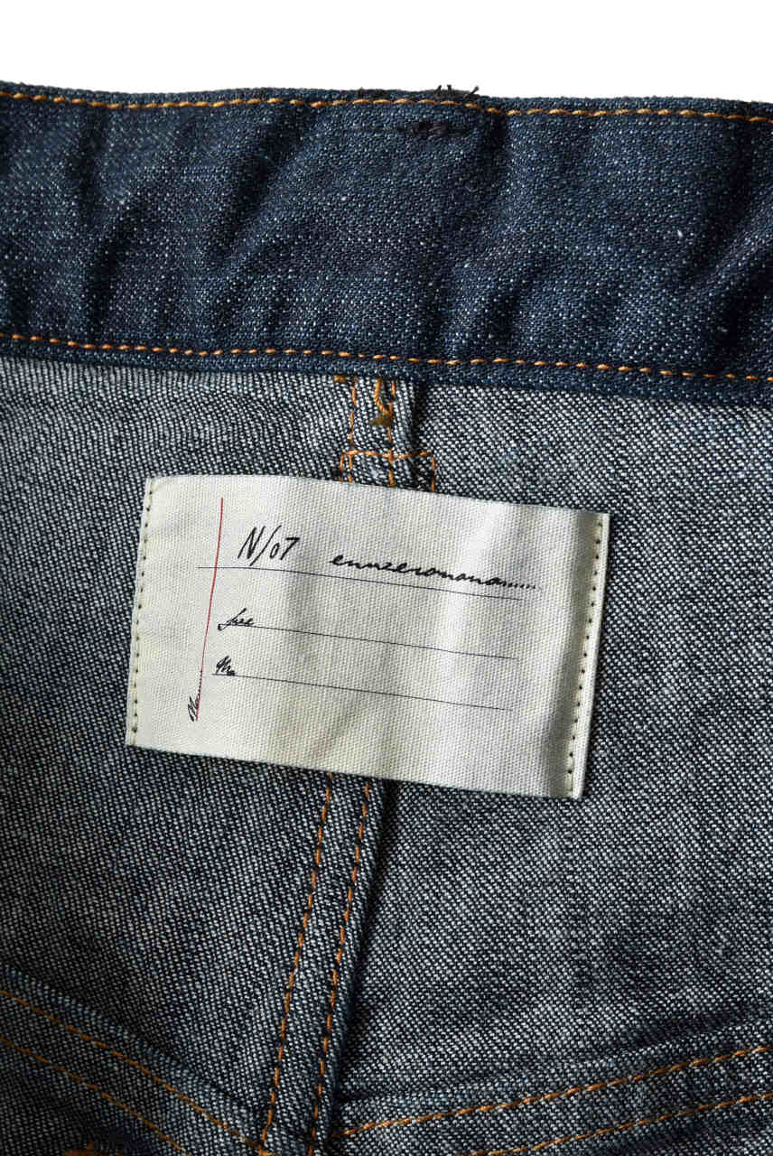 N/07 Darts-Structure Skinny Pants #THIN / Elastic DENIM (INDIGO) - Image 15