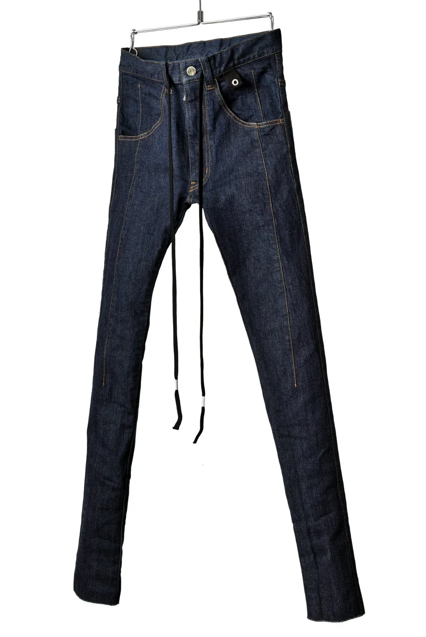 N/07 Darts-Structure Skinny Pants #THIN / Elastic DENIM (INDIGO) - Image 2