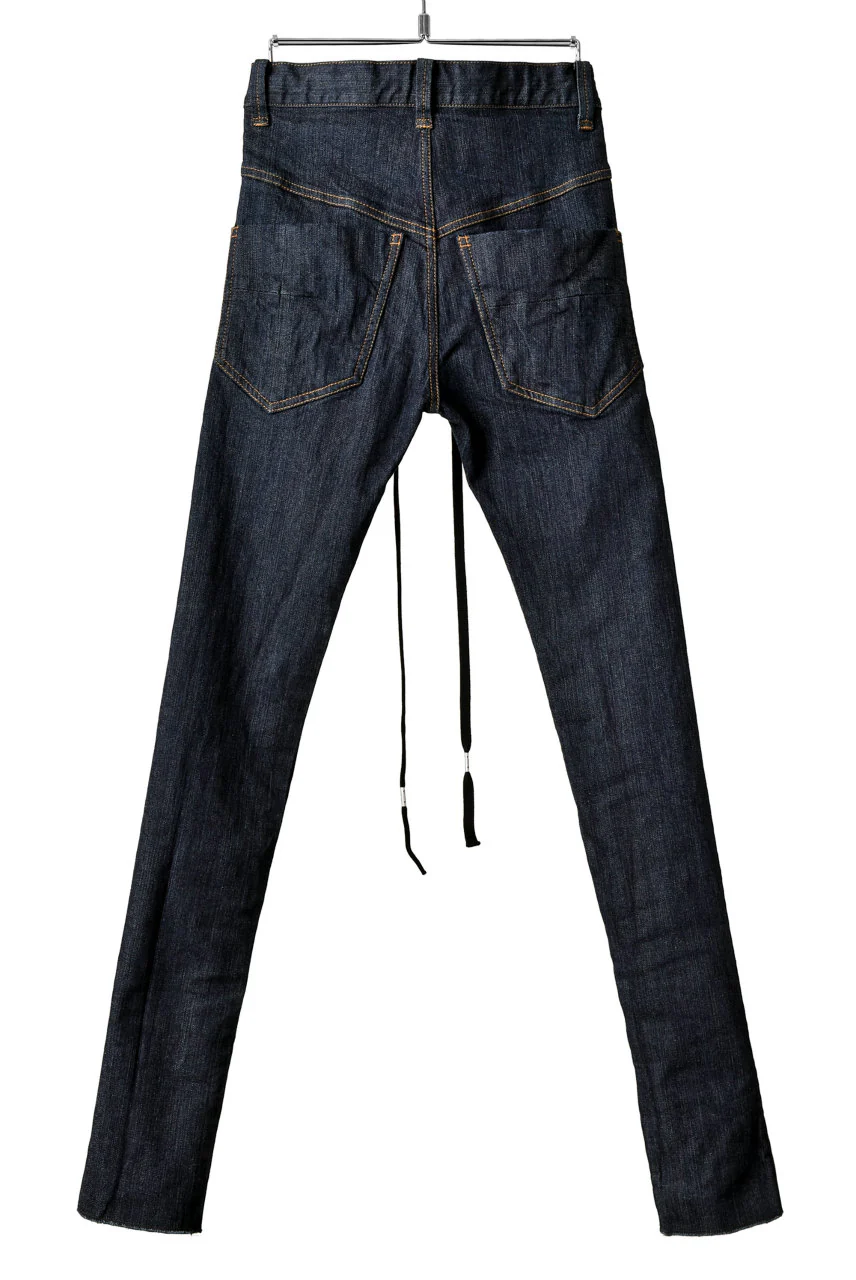 N/07 Darts-Structure Skinny Pants #THIN / Elastic DENIM (INDIGO) - Image 3