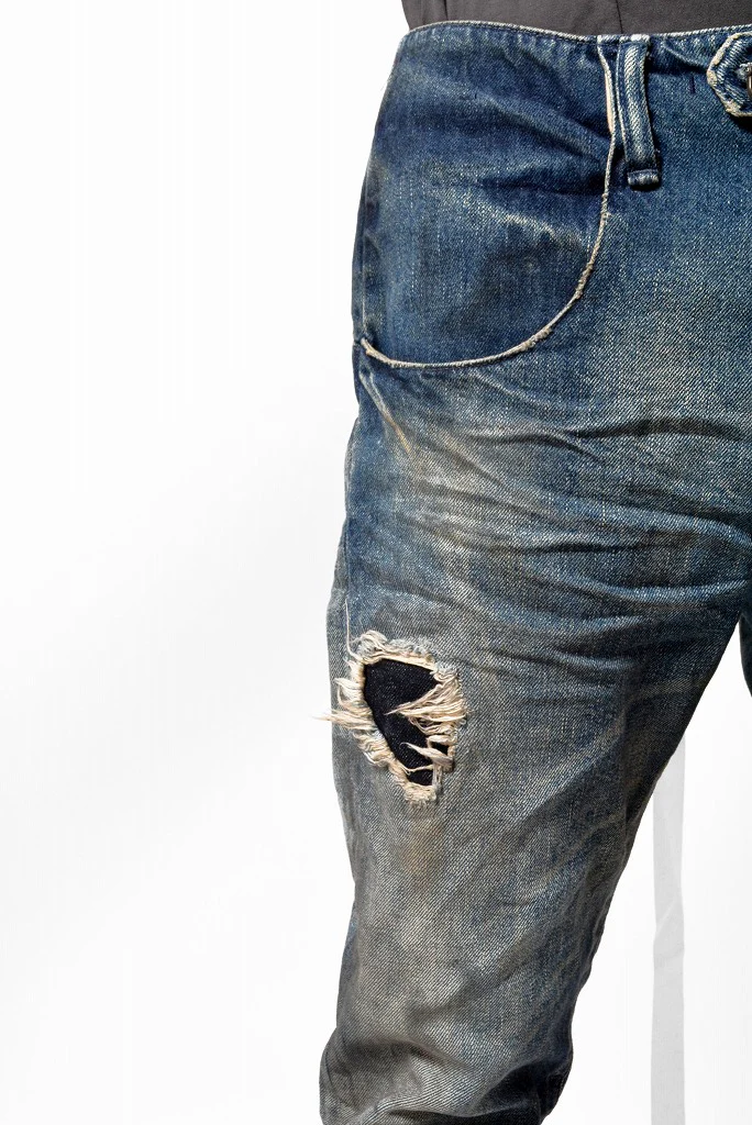 N/07 denim  pant vintage fade / hard craft (LIGHT INDIGO) - Image 10