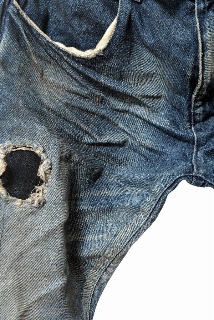 N/07 denim  pant vintage fade / hard craft (LIGHT INDIGO) - Image 5