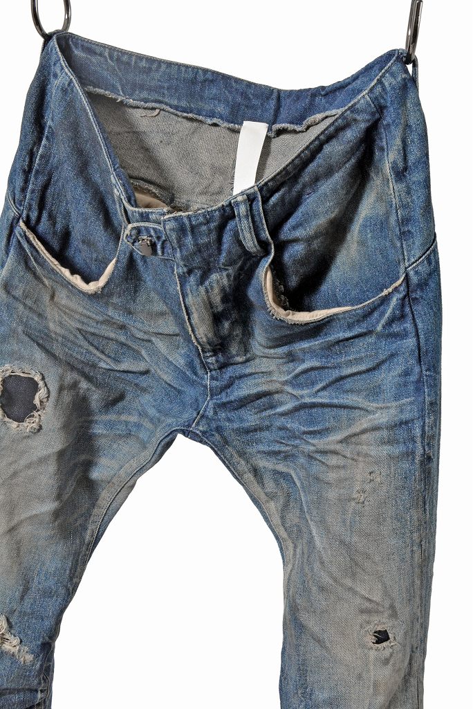 N/07 denim  pant vintage fade / hard craft (LIGHT INDIGO) - Image 6
