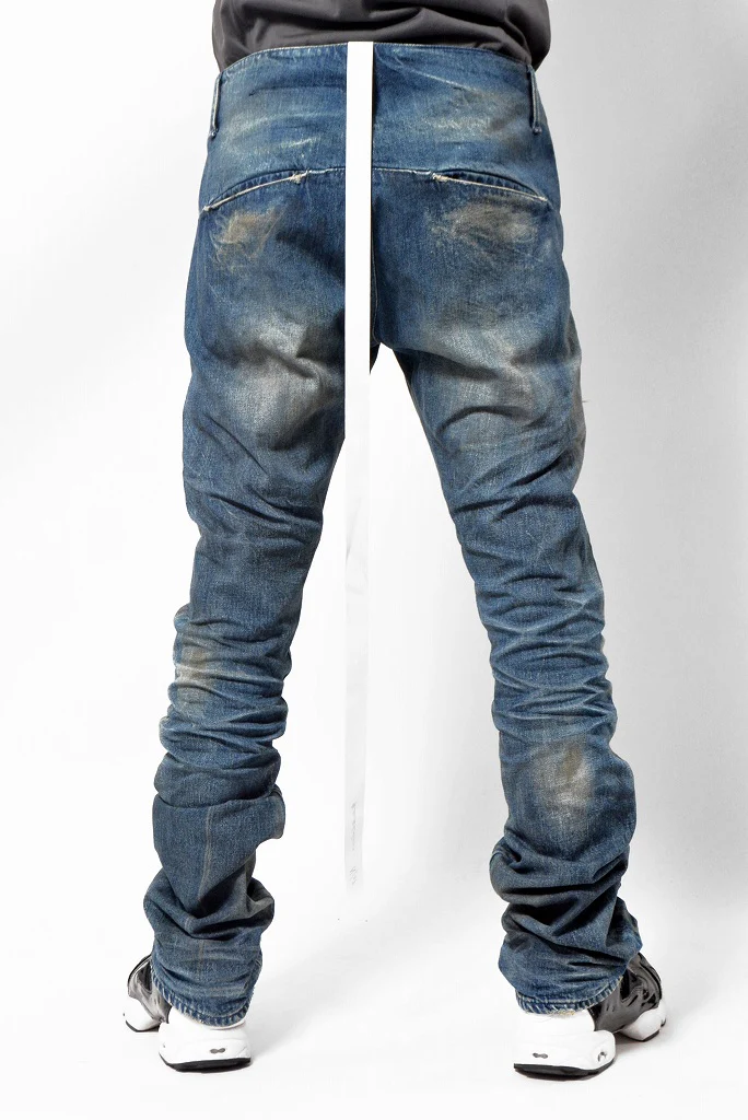 N/07 denim  pant vintage fade / hard craft (LIGHT INDIGO) - Image 8