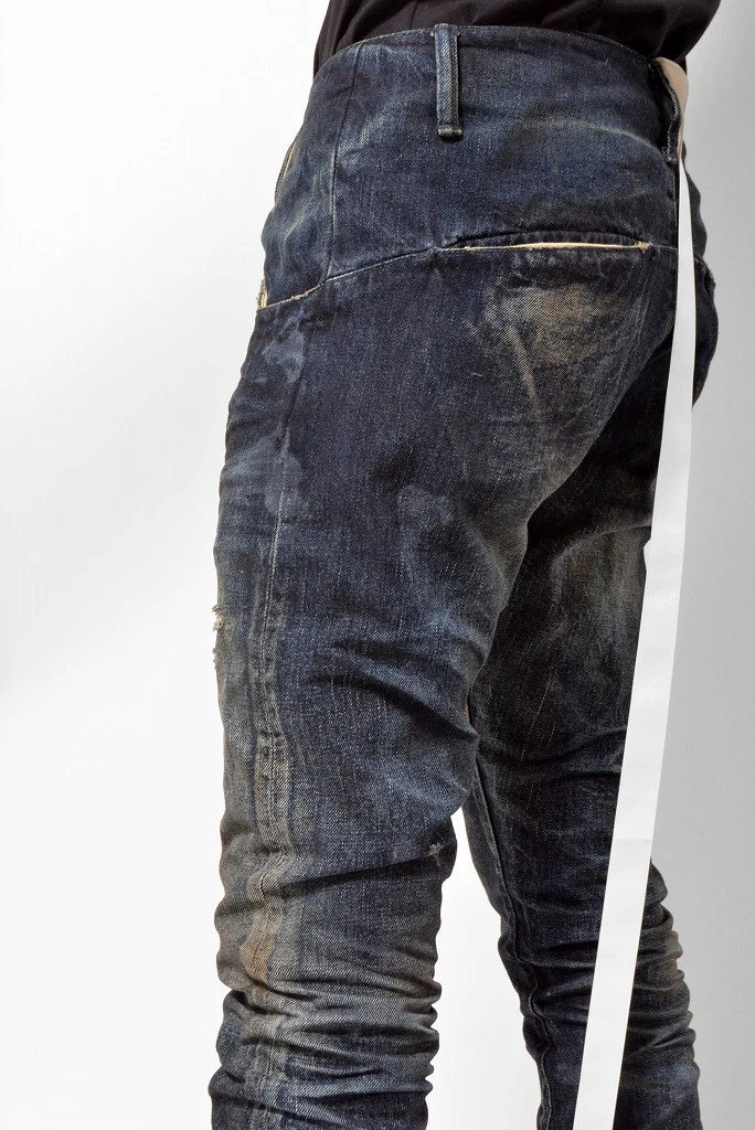 N/07 denim  pant vintage fade / used craft (DARK INDIGO) - Image 10