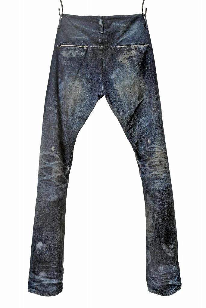 N/07 denim  pant vintage fade / used craft (DARK INDIGO) - Image 2