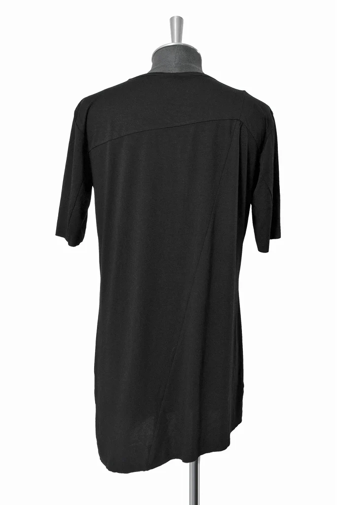 N/07 diagonal seam Tee sliky modal jersey (BLACK) - Image 2