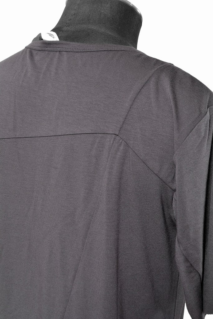N/07 diagonal seam Tee sliky modal jersey (CHARCOAL) - Image 6