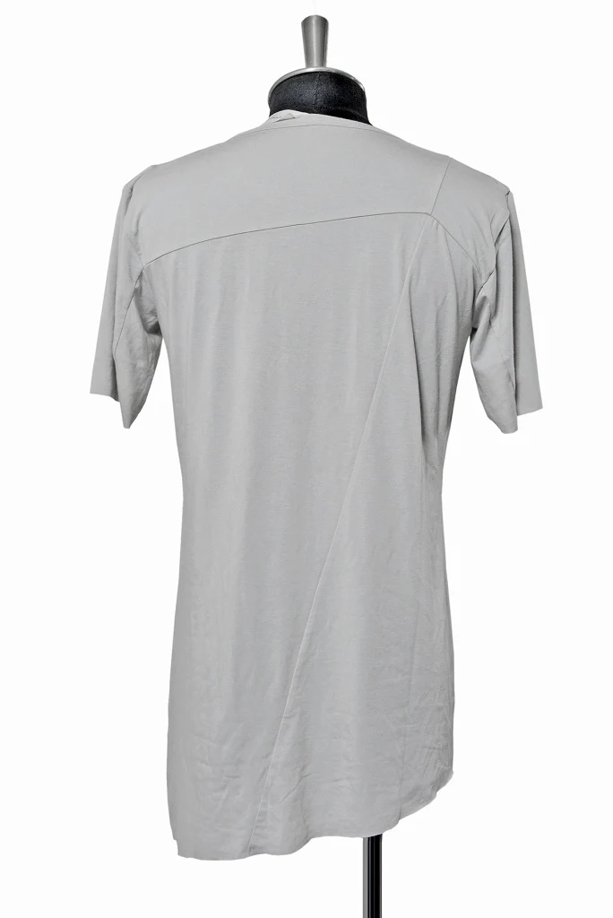 N/07 diagonal seam Tee sliky modal jersey (LIGHT GREY) - Image 2
