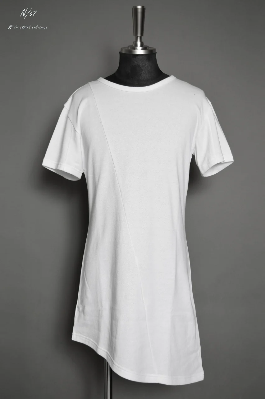 N/07 diagonal seam Tee " URAKE JERSEY " (WHITE)